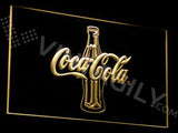 Coca Cola Bottle 2 LED Sign - Yellow - TheLedHeroes