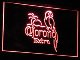 Corona Extra Parrot LED Neon Sign Electrical - Red - TheLedHeroes