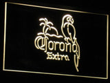 Corona Extra Parrot LED Neon Sign USB - Yellow - TheLedHeroes