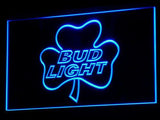 Bud Light Shamrock LED Neon Sign USB - Blue - TheLedHeroes