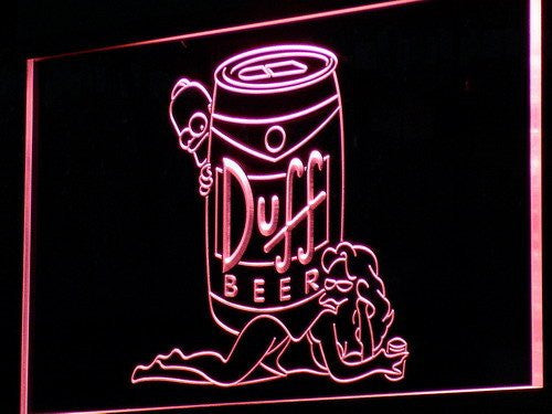 Duff Beer LED Sign - Red - TheLedHeroes