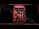 Duff Beer Can LED Sign - Red - TheLedHeroes