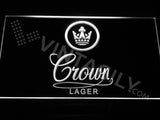 Crown Lager LED Sign - White - TheLedHeroes