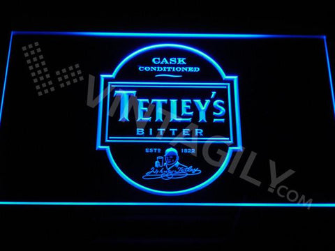 Tetleys LED Neon Sign Electrical - Blue - TheLedHeroes