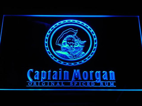 Captain Morgan Spiced Rum LED Neon Sign Electrical - Blue - TheLedHeroes
