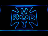 FREE Hot Rod Cross Logo LED Sign - Blue - TheLedHeroes