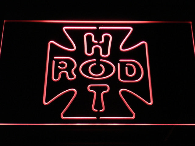 Hot Rod Cross Logo LED Sign - Red - TheLedHeroes