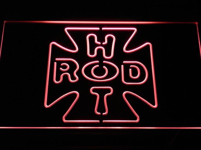 Hot Rod Cross Logo LED Neon Sign Electrical - Red - TheLedHeroes