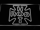 Hot Rod Cross Logo LED Neon Sign USB - White - TheLedHeroes