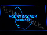 Mount Gay Rum Map LED Sign - Blue - TheLedHeroes