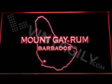 Mount Gay Rum Map LED Sign - Red - TheLedHeroes