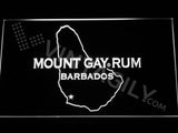 Mount Gay Rum Map LED Sign - White - TheLedHeroes