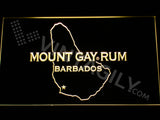 Mount Gay Rum Map LED Sign - Yellow - TheLedHeroes