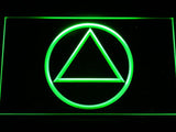 Alcoholics Anonymous LED Neon Sign Electrical - Green - TheLedHeroes