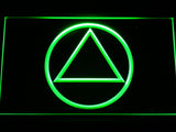 FREE Alcoholics Anonymous LED Sign - Green - TheLedHeroes