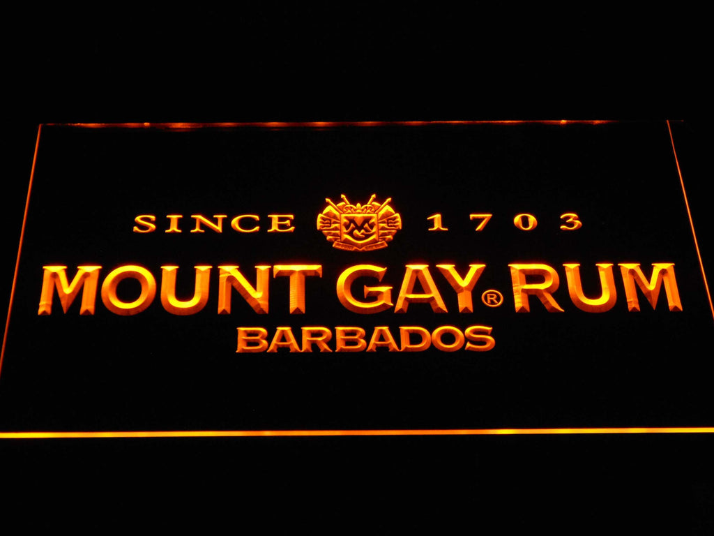 Mount Gay Rum LED Neon Sign Electrical - Yellow - TheLedHeroes