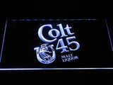 Colt 45 Malt Liquor LED Neon Sign Electrical - White - TheLedHeroes