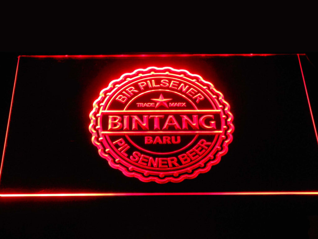 Bintang Beer LED Neon Sign Electrical - Red - TheLedHeroes