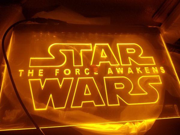 Star Wars The Force Awakens LED Neon Sign USB - Orange - TheLedHeroes