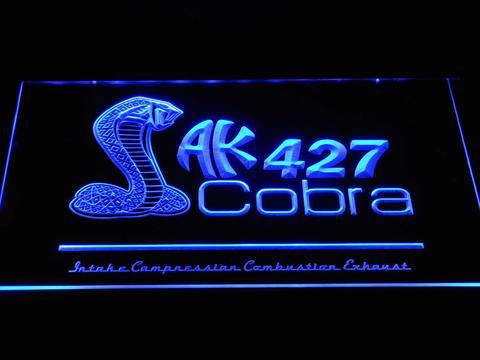 Shelby Cobra AK 427 LED Neon Sign USB - Blue - TheLedHeroes