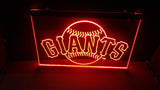 San Francisco Giants LED Neon Sign USB - Orange - TheLedHeroes