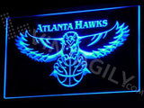 Atlanta Hawks LED Neon Sign USB - Blue - TheLedHeroes