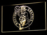 Boston Celtics LED Neon Sign USB - Yellow - TheLedHeroes