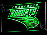 Charlotte Bobcats LED Neon Sign USB - Green - TheLedHeroes