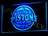 Detroit Pistons LED Neon Sign USB - Blue - TheLedHeroes