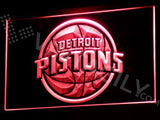 Detroit Pistons LED Neon Sign USB - Red - TheLedHeroes