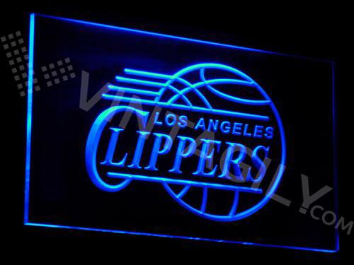 Los Angeles Clippers LED Neon Sign USB - Blue - TheLedHeroes
