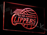 Los Angeles Clippers LED Neon Sign USB - Red - TheLedHeroes