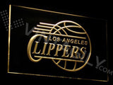 Los Angeles Clippers LED Neon Sign USB - Yellow - TheLedHeroes