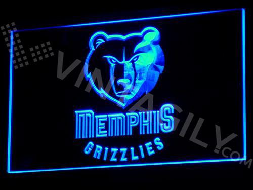 Memphis Grizzlies LED Neon Sign Electrical - Blue - TheLedHeroes