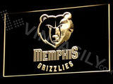 Memphis Grizzlies LED Neon Sign Electrical - Yellow - TheLedHeroes