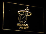 Miami Heat LED Neon Sign USB - Yellow - TheLedHeroes