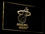 Miami Heat LED Sign - Yellow - TheLedHeroes