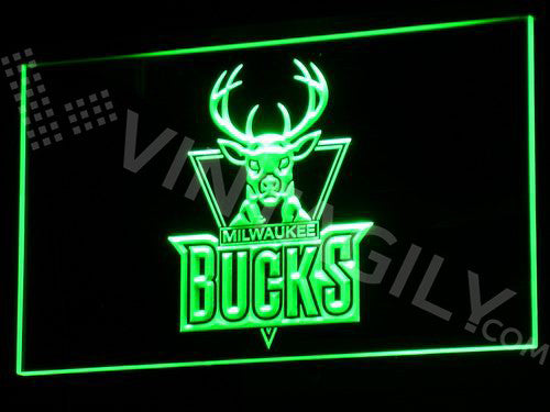 Milwauuke Bucks LED Sign - Green - TheLedHeroes