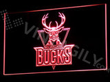 Milwauuke Bucks LED Neon Sign Electrical - Red - TheLedHeroes