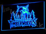 Minnesota Timberwolves LED Neon Sign USB - Blue - TheLedHeroes