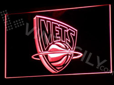 New Jersey Nets LED Neon Sign USB - Red - TheLedHeroes