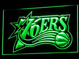 Philadelphia 76ers LED Neon Sign USB - Green - TheLedHeroes