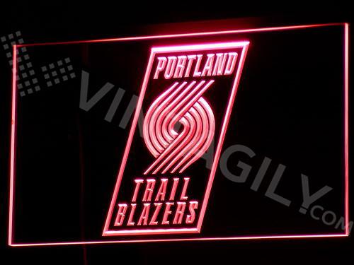 Portland Trail Blazers LED Neon Sign USB - Red - TheLedHeroes