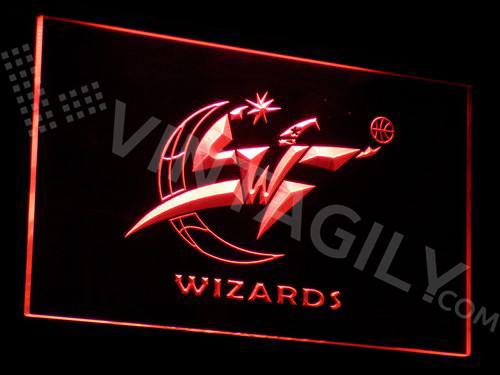 Washington Wizards LED Neon Sign Electrical - Red - TheLedHeroes