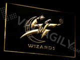 Washington Wizards LED Neon Sign USB - Yellow - TheLedHeroes