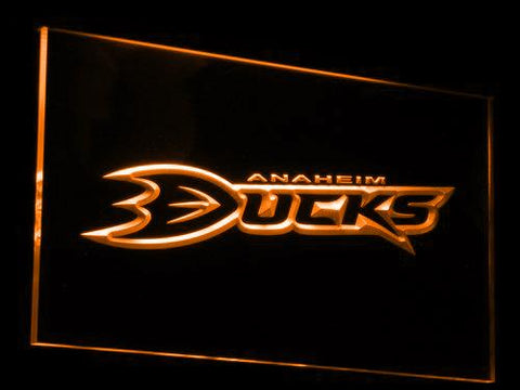 Anaheim Ducks LED Neon Sign Electrical - Orange - TheLedHeroes