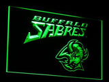 Buffalo Sabres (2) LED Neon Sign USB - Green - TheLedHeroes