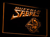 Buffalo Sabres (2) LED Neon Sign USB - Orange - TheLedHeroes