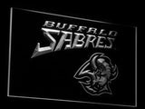 Buffalo Sabres (2) LED Neon Sign USB - White - TheLedHeroes