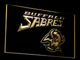 Buffalo Sabres (2) LED Neon Sign USB - Yellow - TheLedHeroes